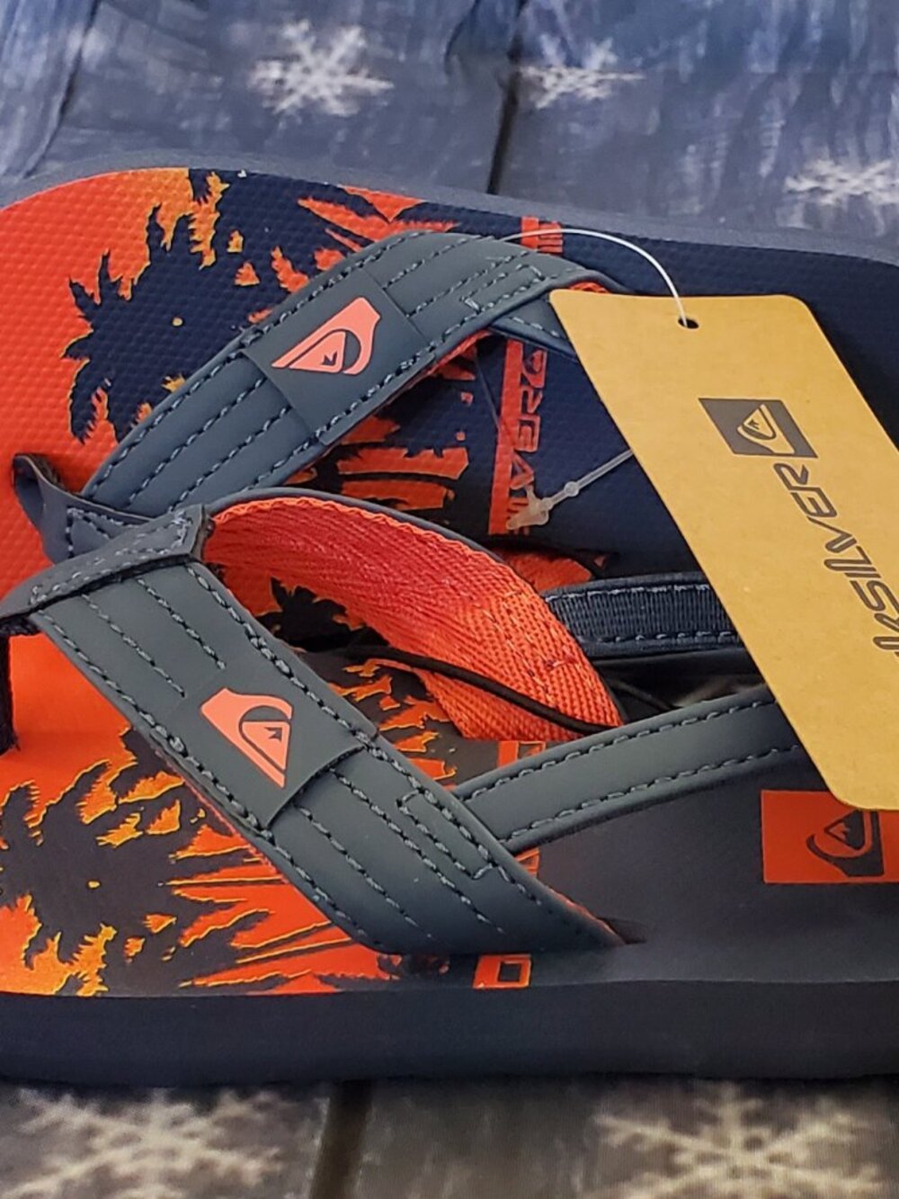 Quicksilver Foundation Sunset Toddler Girl's Slide Sandals NWT  Size 9